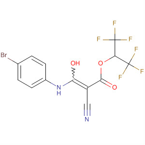 500116-98-3  2-Propenoic acid, 3-[(4-bromophenyl)amino]-2-cyano-3-hydroxy-,2,2,2-trifluoro-1-(trifluoromethyl)ethyl ester