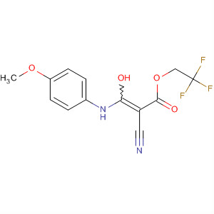 500117-00-0  2-Propenoic acid, 2-cyano-3-hydroxy-3-[(4-methoxyphenyl)amino]-,2,2,2-trifluoroethyl ester