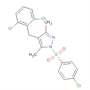 500129-07-7  1H-Pyrazole,1-[(4-chlorophenyl)sulfonyl]-4-[(2,6-dichlorophenyl)methyl]-3,5-dimethyl-
