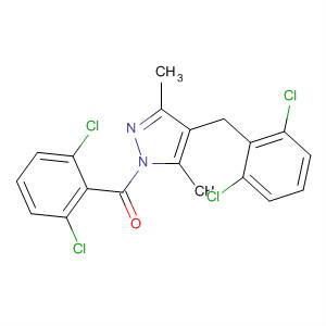 500129-08-8  1H-Pyrazole,1-(2,6-dichlorobenzoyl)-4-[(2,6-dichlorophenyl)methyl]-3,5-dimethyl-