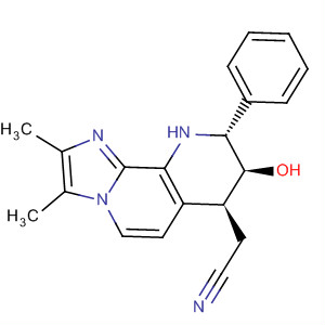 500129-26-0  Imidazo[1,2-h][1,7]naphthyridine-7-acetonitrile,7,8,9,10-tetrahydro-8-hydroxy-2,3-dimethyl-9-phenyl-, (7S,8S,9R)-