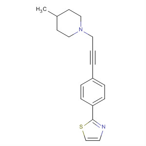500142-51-8  Piperidine, 4-methyl-1-[3-[4-(2-thiazolyl)phenyl]-2-propynyl]-