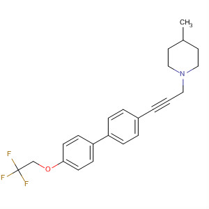 500142-53-0  Piperidine,4-methyl-1-[3-[4'-(2,2,2-trifluoroethoxy)[1,1'-biphenyl]-4-yl]-2-propynyl]-