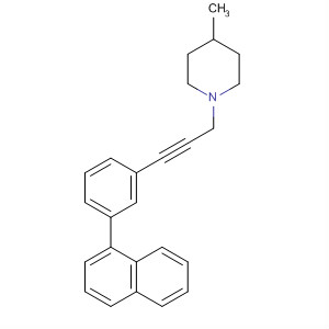 500142-79-0  Piperidine, 4-methyl-1-[3-[3-(1-naphthalenyl)phenyl]-2-propynyl]-
