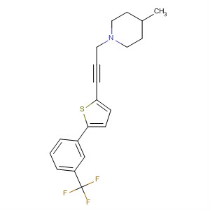 500142-87-0  Piperidine,4-methyl-1-[3-[5-[3-(trifluoromethyl)phenyl]-2-thienyl]-2-propynyl]-