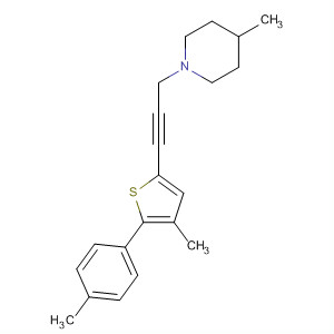 500142-94-9  Piperidine,4-methyl-1-[3-[4-methyl-5-(4-methylphenyl)-2-thienyl]-2-propynyl]-