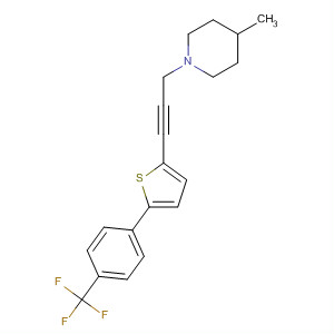 500143-00-0  Piperidine,4-methyl-1-[3-[5-[4-(trifluoromethyl)phenyl]-2-thienyl]-2-propynyl]-