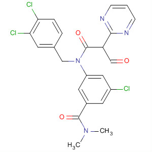 500157-36-8  2-Pyrimidinepropanamide,N-[3-chloro-5-[(dimethylamino)carbonyl]phenyl]-N-[(3,4-dichlorophenyl)methyl]-b-oxo-