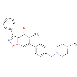 500164-70-5  Isoxazolo[4,5-c]pyridin-4(5H)-one,5-methyl-6-[4-[(4-methyl-1-piperazinyl)methyl]phenyl]-3-phenyl-