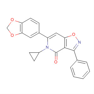 500164-87-4  Isoxazolo[4,5-c]pyridin-4(5H)-one,6-(1,3-benzodioxol-5-yl)-5-cyclopropyl-3-phenyl-