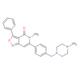 500164-90-9  Isoxazolo[4,3-c]pyridin-4(5H)-one,5-methyl-6-[4-[(4-methyl-1-piperazinyl)methyl]phenyl]-3-phenyl-