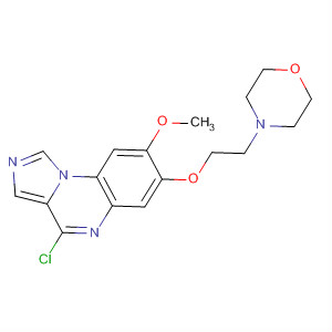 500205-96-9  Imidazo[1,5-a]quinoxaline,4-chloro-8-methoxy-7-[2-(4-morpholinyl)ethoxy]-