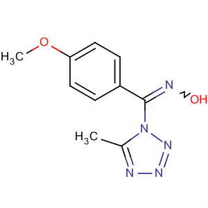 500206-62-2  1H-Tetrazole, 1-[(hydroxyimino)(4-methoxyphenyl)methyl]-5-methyl-