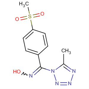 500206-64-4  1H-Tetrazole,1-[(hydroxyimino)[4-(methylsulfonyl)phenyl]methyl]-5-methyl-