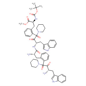 500213-61-6  L-Phenylalanine,N-[(1,1-dimethylethoxy)carbonyl]-L-tryptophyl-(2S)-2-piperidinecarbonyl-L-phenylalanyl-L-tryptophyl-(2S)-2-piperidinecarbonyl-, methyl ester