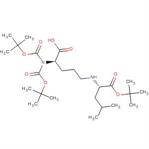 500222-68-4  L-Leucine,N-[(4R)-4-[bis[(1,1-dimethylethoxy)carbonyl]amino]-4-carboxybutyl]-,1-(1,1-dimethylethyl) ester