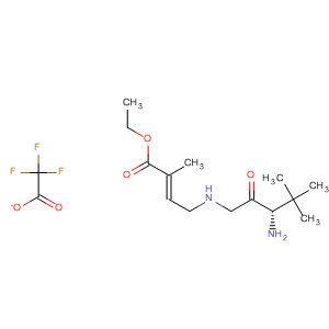 500229-73-2  2-Butenoic acid,4-[[(2S)-2-amino-3,3-dimethyl-1-oxobutyl]methylamino]-2-methyl-, ethylester, (2E)-, mono(trifluoroacetate)