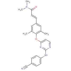 500292-10-4  2-Propenamide,3-[4-[[2-[(4-cyanophenyl)amino]-4-pyrimidinyl]oxy]-3,5-dimethylphenyl]-N,N-dimethyl-, (2E)-