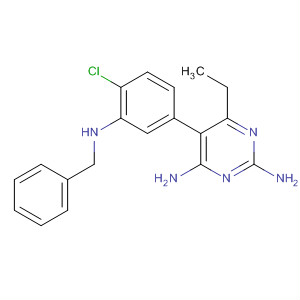 500313-08-6  2,4-Pyrimidinediamine,5-[4-chloro-3-[(phenylmethyl)amino]phenyl]-6-ethyl-