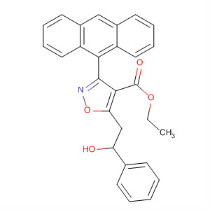 500314-13-6  4-Isoxazolecarboxylic acid,3-(9-anthracenyl)-5-(2-hydroxy-2-phenylethyl)-, ethyl ester