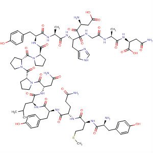 500319-40-4  L-Asparagine,L-tyrosyl-L-methionyl-L-glutaminyl-L-tyrosyl-L-leucyl-L-asparaginyl-L-prolyl-L-prolyl-L-prolyl-L-tyrosyl-L-alanyl-L-a-aspartyl-L-histidylglycyl-L-alanyl-