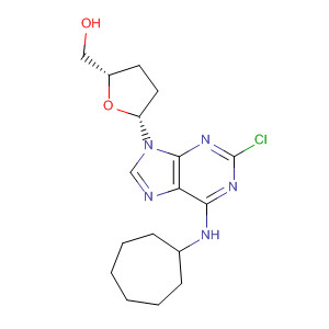 500342-64-3  2-Furanmethanol,5-[2-chloro-6-(cycloheptylamino)-9H-purin-9-yl]tetrahydro-, (2S,5R)-