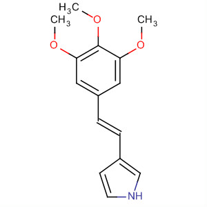 500530-56-3  1H-Pyrrole, 3-[(1E)-2-(3,4,5-trimethoxyphenyl)ethenyl]-