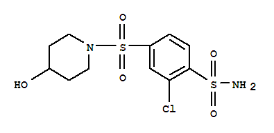 52295-66-6  Benzenesulfonamide,2-chloro-4-[(4-hydroxy-1-piperidinyl)sulfonyl]-