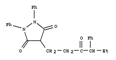 52597-21-4  3,5-Pyrazolidinedione,4-(3-oxo-4-phenylhexyl)-1,2-diphenyl-