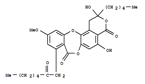 54226-88-9  4H,8H-[2]Benzopyrano[5,6-b][1,4]benzodioxepin-4,8-dione,1,2-dihydro-2,5-dihydroxy-11-methoxy-9-(2-oxoheptyl)-2-pentyl- (9CI)