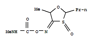 54266-88-5  1,3-Oxathiolan-4-one,5-methyl-2-propyl-, O-[(methylamino)carbonyl]oxime, 3-oxide (9CI)