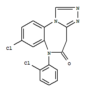 54705-82-7  4H-[1,2,4]Triazolo[4,3-a][1,5]benzodiazepin-5(6H)-one,8-chloro-6-(2-chlorophenyl)-