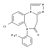 54705-88-3  4H-[1,2,4]Triazolo[4,3-a][1,5]benzodiazepin-5(6H)-one,8-chloro-6-[2-(trifluoromethyl)phenyl]-