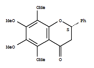 57499-45-3  4H-1-Benzopyran-4-one,2,3-dihydro-5,6,7,8-tetramethoxy-2-phenyl-, (2S)-