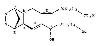 57712-08-0  5-Heptenoic acid,7-[(1R,4S,5R,6R)-6-[(1E,3S)-3-hydroxy-1-octen-1-yl]-2,3-diazabicyclo[2.2.1]hept-2-en-5-yl]-,(5Z)-