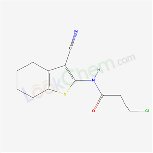 58125-41-0  3-chloro-N-(3-cyano-4,5,6,7-tetrahydrobenzothiophen-2-yl)propanamide