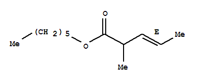 58625-95-9  3-Pentenoic acid,2-methyl-, hexyl ester, (E)- (9CI)