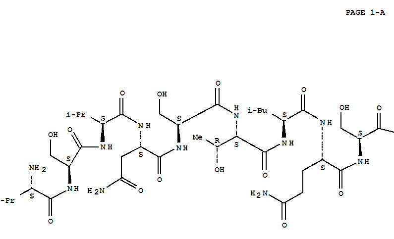 587886-51-9  L-Alanine,L-valyl-L-seryl-L-valyl-L-asparaginyl-L-seryl-L-threonyl-L-leucyl-L-glutaminyl-L-serylglycyl-L-leucyl-L-arginyl-L-lysyl-L-methionyl-