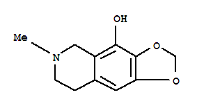 5890-61-9  1,3-Dioxolo[4,5-g]isoquinolin-4-ol,5,6,7,8-tetrahydro-6-methyl-