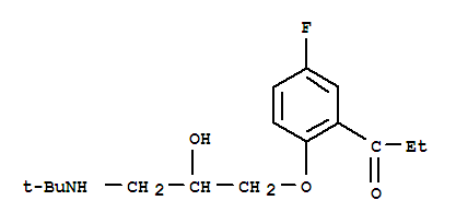 58930-31-7  1-Propanone,1-[2-[3-[(1,1-dimethylethyl)amino]-2-hydroxypropoxy]-5-fluorophenyl]-