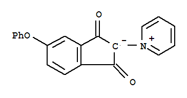 59804-78-3  Pyridinium,1-(2,3-dihydro-1,3-dioxo-5-phenoxy-1H-inden-2-yl)-, inner salt