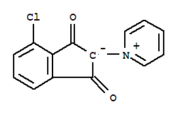 59804-79-4  Pyridinium,1-(4-chloro-2,3-dihydro-1,3-dioxo-1H-inden-2-yl)-, inner salt