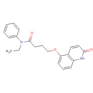 69592-42-3  Butanamide, 4-[(1,2-dihydro-2-oxo-5-quinolinyl)oxy]-N-ethyl-N-phenyl-