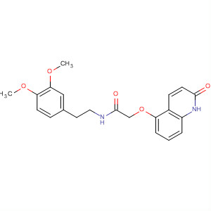 69600-89-1  Acetamide,2-[(1,2-dihydro-2-oxo-5-quinolinyl)oxy]-N-[2-(3,4-dimethoxyphenyl)ethyl]-