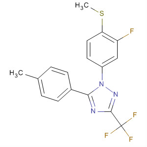 696602-29-6  1H-1,2,4-Triazole,1-[3-fluoro-4-(methylthio)phenyl]-5-(4-methylphenyl)-3-(trifluoromethyl)-