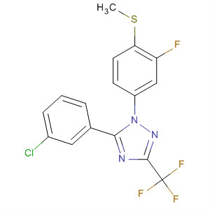 696602-43-4  1H-1,2,4-Triazole,5-(3-chlorophenyl)-1-[3-fluoro-4-(methylthio)phenyl]-3-(trifluoromethyl)-