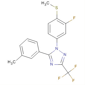 696602-59-2  1H-1,2,4-Triazole,1-[3-fluoro-4-(methylthio)phenyl]-5-(3-methylphenyl)-3-(trifluoromethyl)-