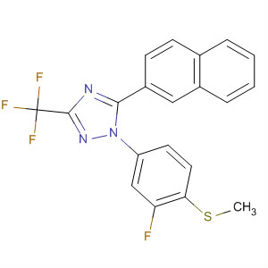696602-68-3  1H-1,2,4-Triazole,1-[3-fluoro-4-(methylthio)phenyl]-5-(2-naphthalenyl)-3-(trifluoromethyl)-