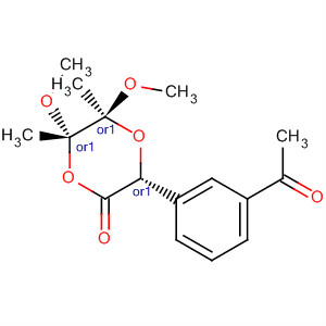 697251-52-8  1,4-Dioxan-2-one, 3-(3-acetylphenyl)-5,6-dimethoxy-5,6-dimethyl-,(3R,5S,6S)-rel- 697251-52-8  1,4-Dioxan-2-one, 3-(3-acetylphenyl)-5,6-dimethoxy-5,6-dimethyl-,(3R,5S,6S)-rel-