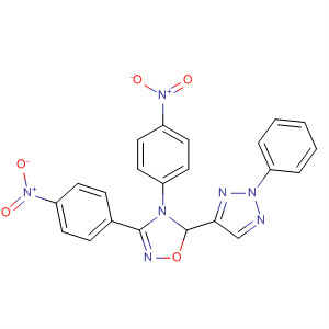 698359-18-1  1,2,4-Oxadiazole,4,5-dihydro-3,4-bis(4-nitrophenyl)-5-(2-phenyl-2H-1,2,3-triazol-4-yl)-